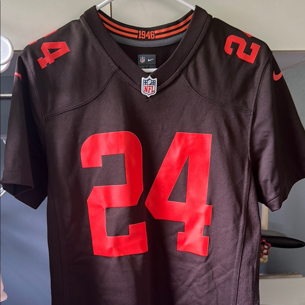 Nike Black and Orange NFL Jersey